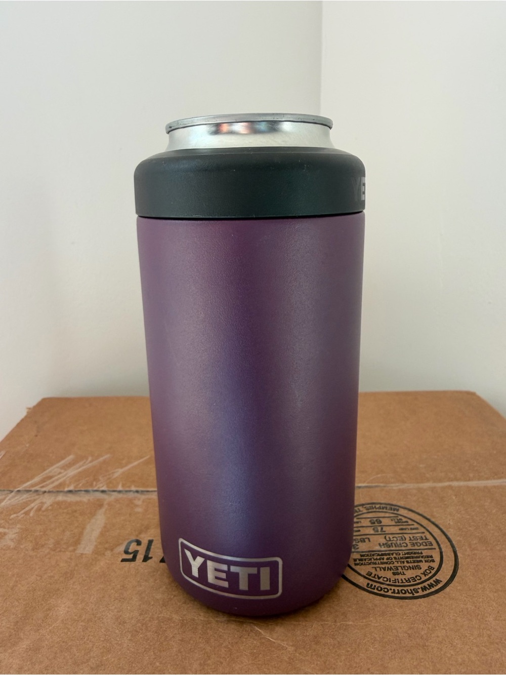 Yeti 16oz Nordic Purple Rambler Colster-NWOT